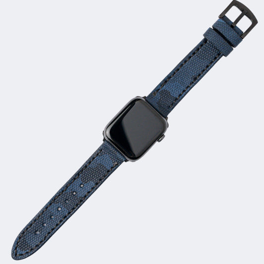 Apple Watch Kayış - Kamuflaj Mavi